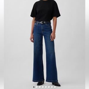 GAP High Rise Stride Wide-Leg Jeans